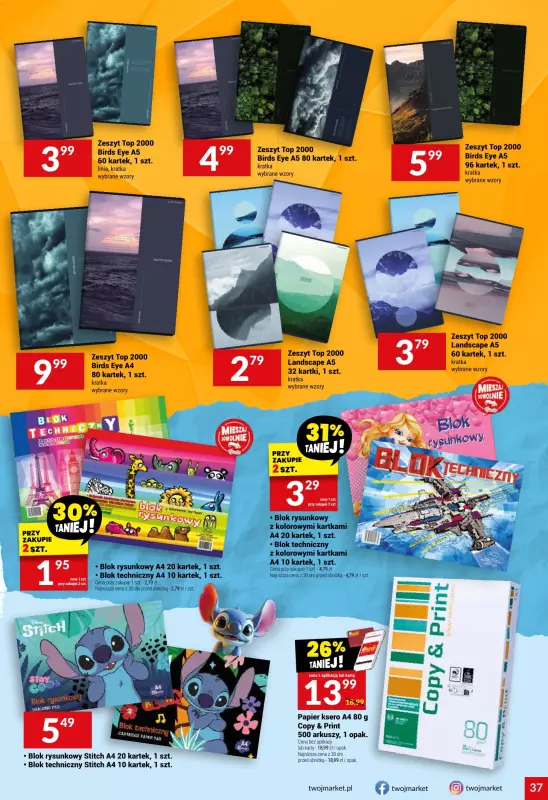 Twój Market - gazetka promocyjna Gazetka od środy 06.08 do wtorku 12.08 - strona 37