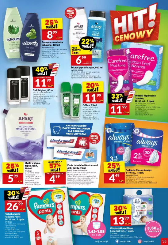 Twój Market - gazetka promocyjna Gazetka od środy 06.08 do wtorku 12.08 - strona 35