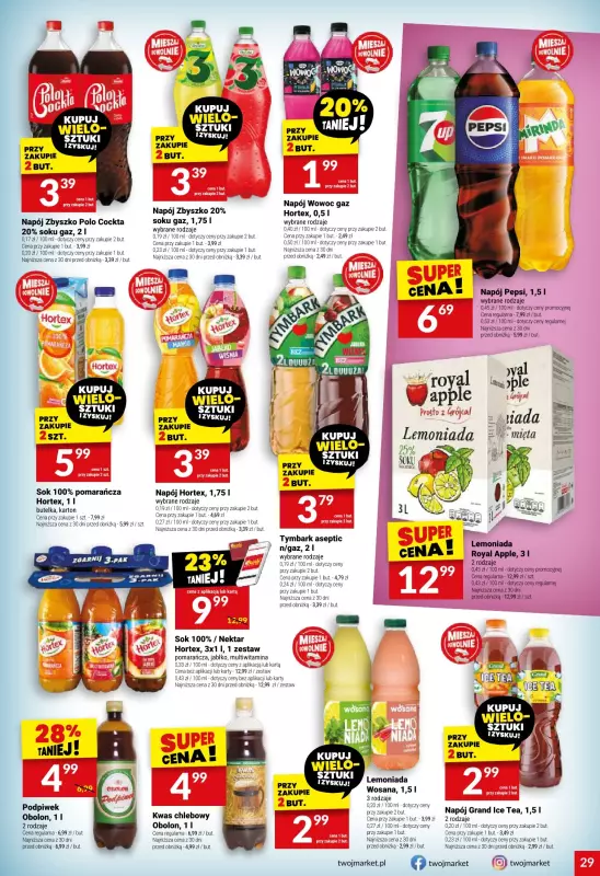 Twój Market - gazetka promocyjna Gazetka od środy 06.08 do wtorku 12.08 - strona 29