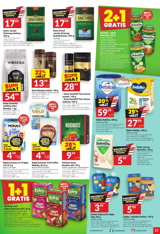 Twój Market - gazetka promocyjna Gazetka od środy 06.08 do wtorku 12.08 - strona 21