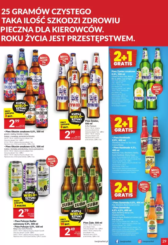 Twój Market - gazetka promocyjna Gazetka od środy 13.08 do wtorku 19.08 - strona 29