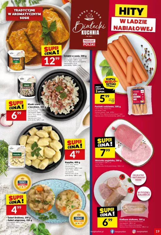 Twój Market - gazetka promocyjna Gazetka od środy 27.08 do wtorku 02.09 - strona 19