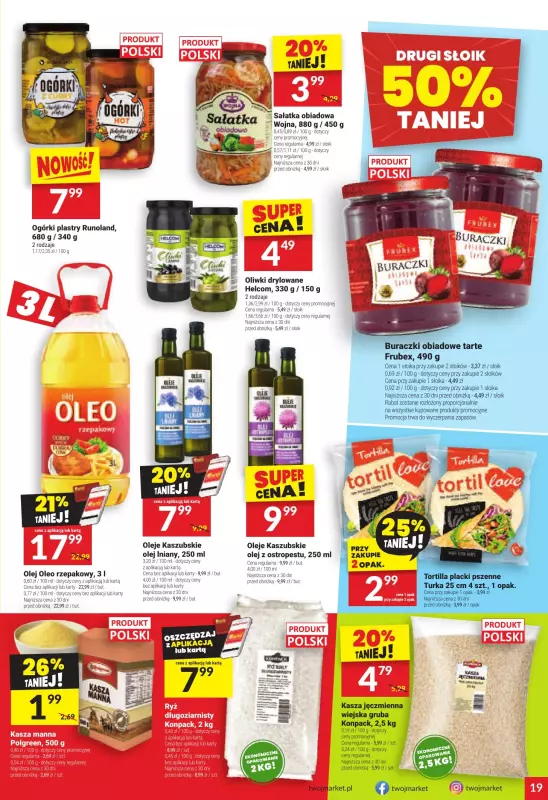 Twój Market - gazetka promocyjna Gazetka od środy 17.09 do wtorku 23.09 - strona 19