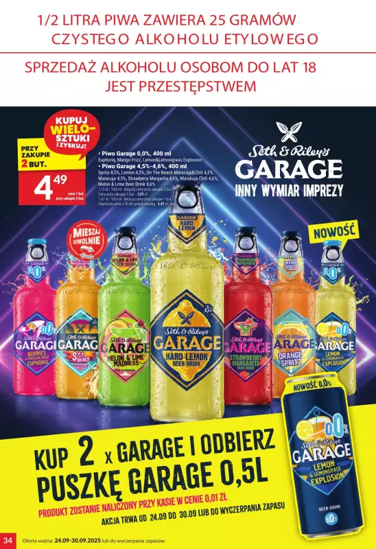 Twój Market - gazetka promocyjna Gazetka od środy 24.09 do wtorku 30.09 - strona 34