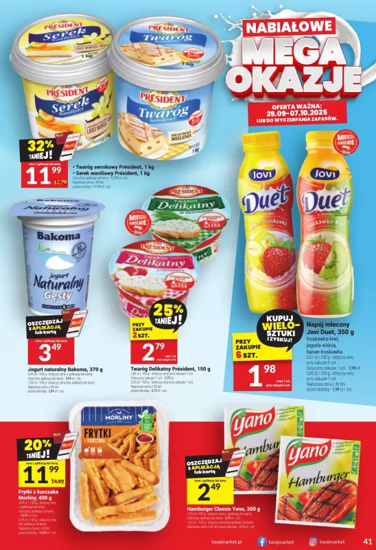 Twój Market - gazetka promocyjna Gazetka od środy 01.10 do wtorku 07.10 - strona 41