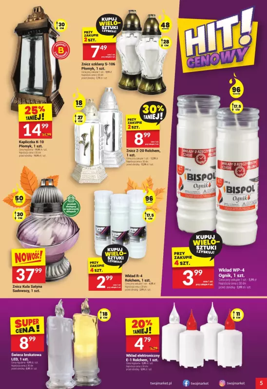 Twój Market - gazetka promocyjna Gazetka od środy 08.10 do wtorku 14.10 - strona 5