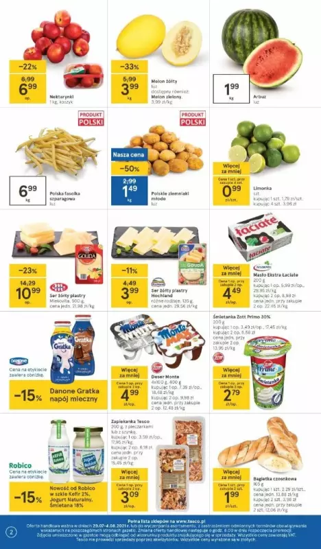 Tesco - gazetka promocyjna Gazetka od czwartku 29.07 do środy 04.08 - strona 2