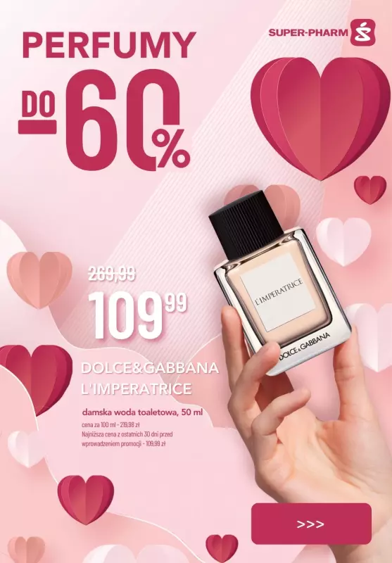 Super-Pharm - gazetka promocyjna Do -60% SUPER okazje na perfumy! od czwartku 01.02 do środy 07.02