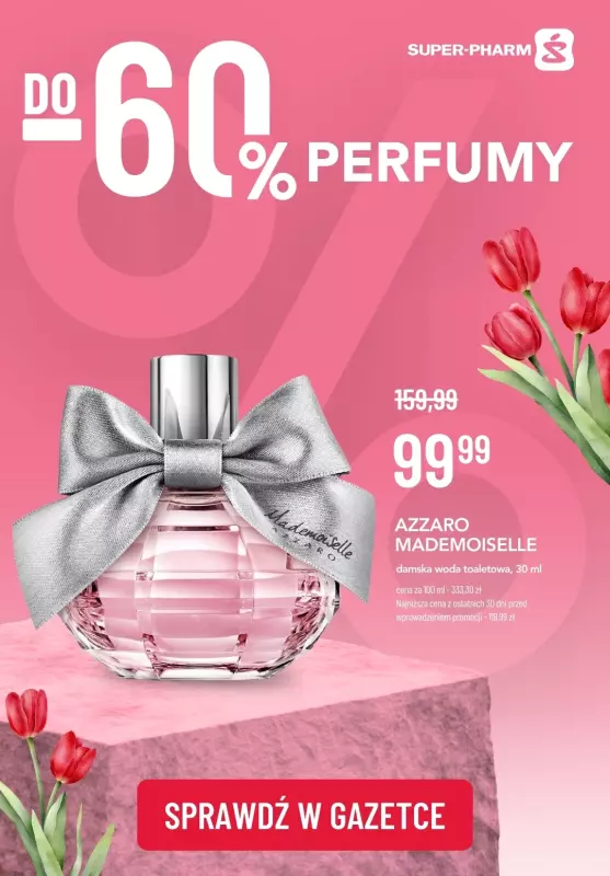 Super-Pharm - gazetka promocyjna Do -60% SUPER okazje na perfumy! od czwartku 04.04 do środy 17.04