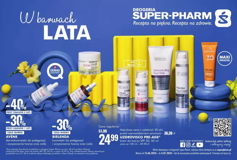 Super-Pharm - gazetka promocyjna W barwach lata od czwartku 13.06 do czwartku 04.07