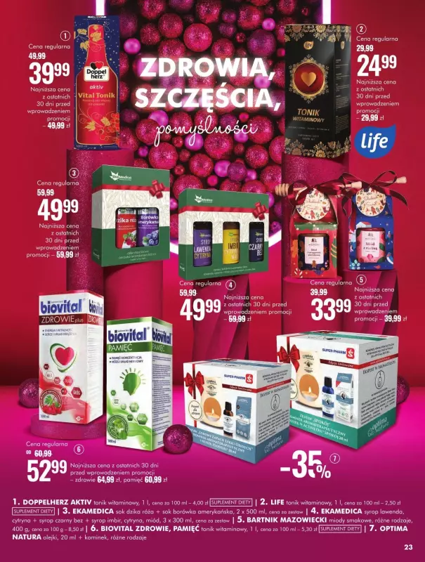 Super-Pharm - gazetka promocyjna Tajemnica świątecznej radości od wtorku 05.11 do niedzieli 01.12 - strona 23