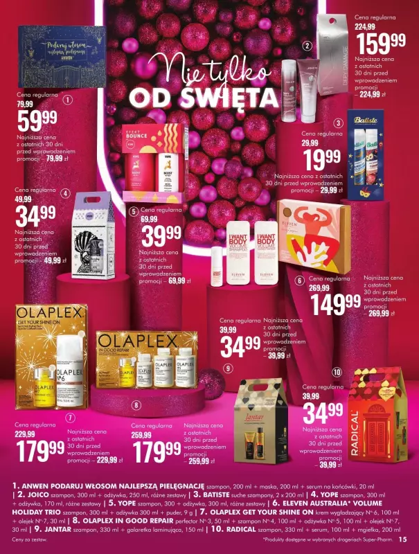 Super-Pharm - gazetka promocyjna Tajemnica świątecznej radości od wtorku 05.11 do niedzieli 01.12 - strona 15