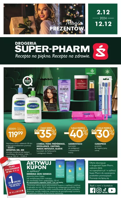 Super-Pharm - gazetka promocyjna Gazetka Magia prezentów od poniedziałku 02.12 do czwartku 12.12