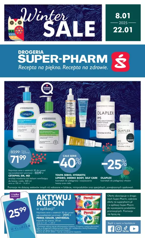 Super-Pharm - gazetka promocyjna Gazetka Winter Sale od środy 08.01 do środy 22.01