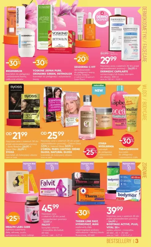 Super-Pharm - gazetka promocyjna Recepta na piękno. Recepta na zdrowie od piątku 18.04 do niedzieli 04.05 - strona 3