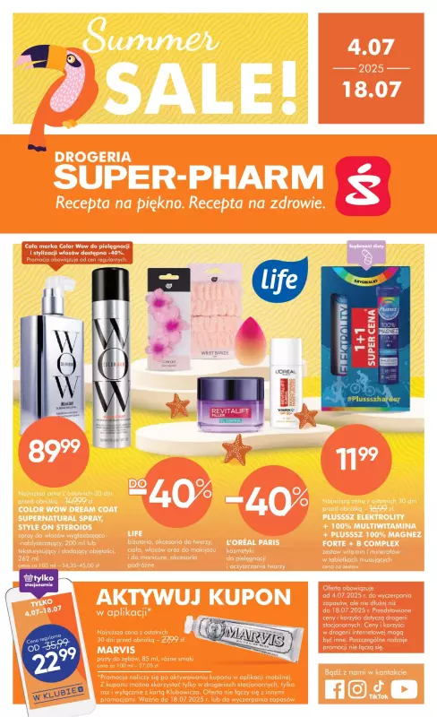 Super-Pharm - gazetka promocyjna Gazetka Summer Sale  