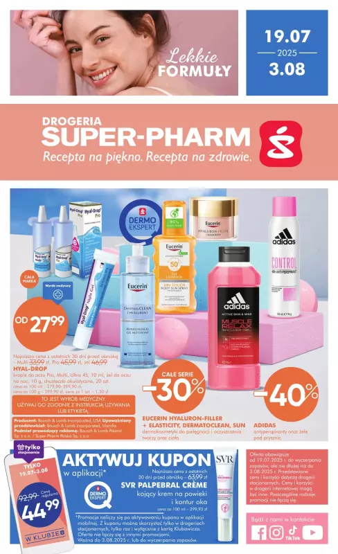 Super-Pharm - gazetka promocyjna Gazetka od soboty 19.07 do niedzieli 03.08