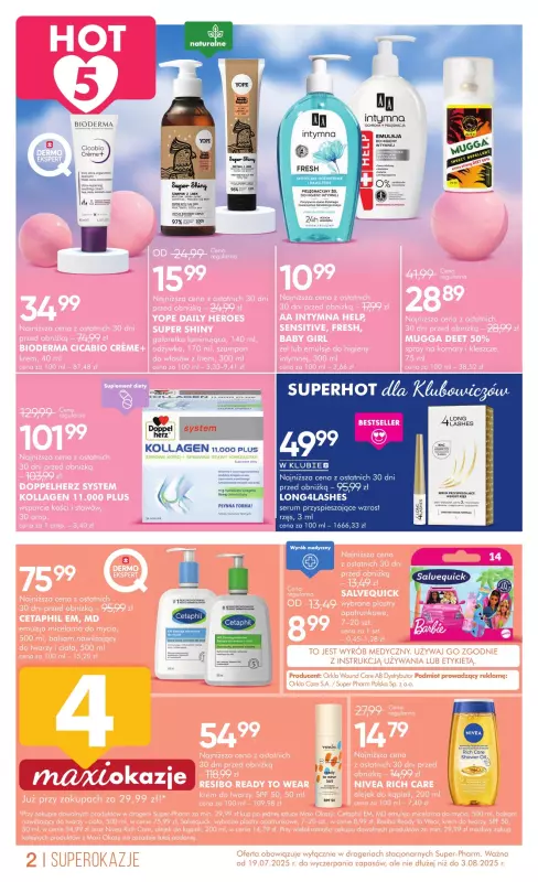 Super-Pharm - gazetka promocyjna Gazetka od soboty 19.07 do niedzieli 03.08 - strona 2