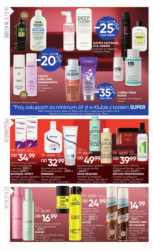 Super-Pharm - gazetka promocyjna Włosy mają moc od czwartku 18.09 do piątku 03.10 - strona 4