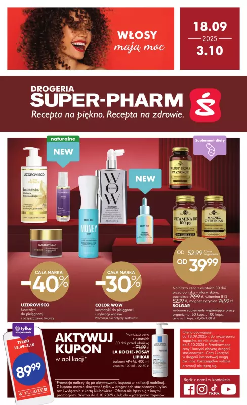 Super-Pharm - gazetka promocyjna Włosy mają moc  