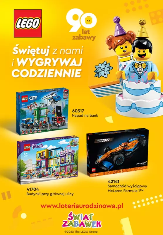 ŚWIAT ZABAWEK - gazetka promocyjna Loteria urodzinowa LEGO! od piątku 20.05 do soboty 04.06
