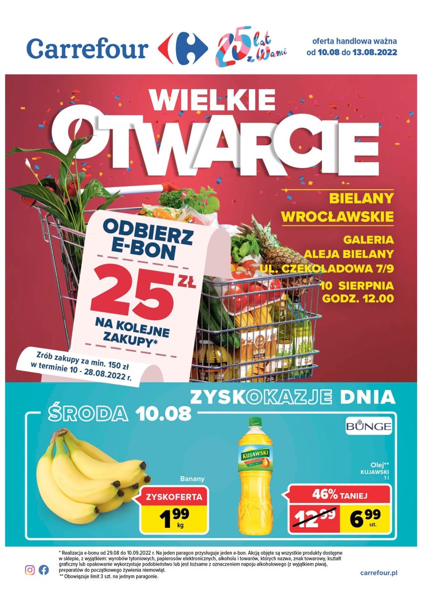 Gazetka Carrefour - Wielkie otwarcie Bielany Wrocławskie