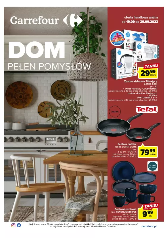 Carrefour - gazetka promocyjna Dom pełen pomysłów od wtorku 19.09 do soboty 30.09