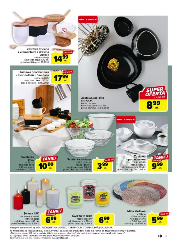 Carrefour - gazetka promocyjna Dom pełen pomysłów od wtorku 19.09 do soboty 30.09 - strona 3