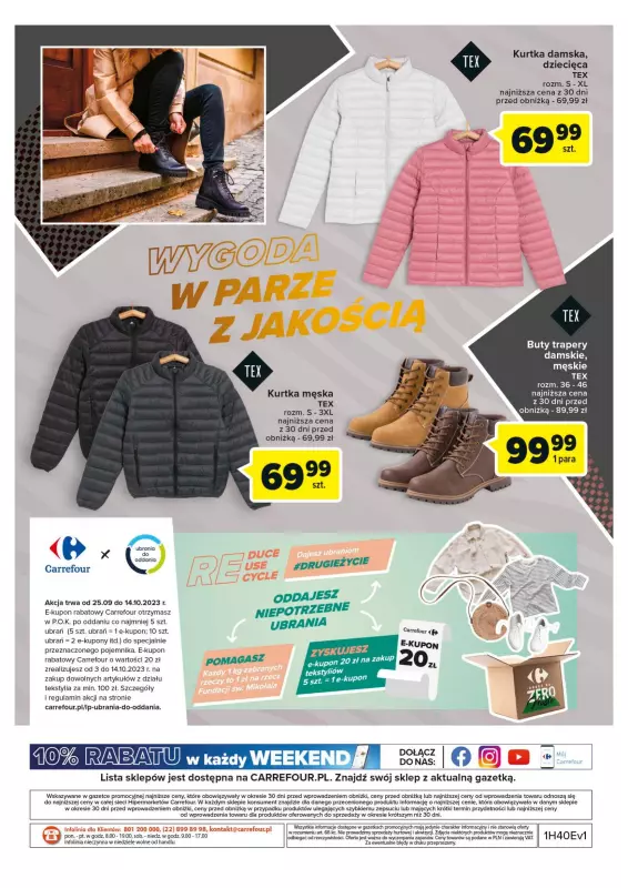 Carrefour - gazetka promocyjna Kolekcja jesienno-zimowa nadchodzi od wtorku 03.10 do soboty 14.10 - strona 24