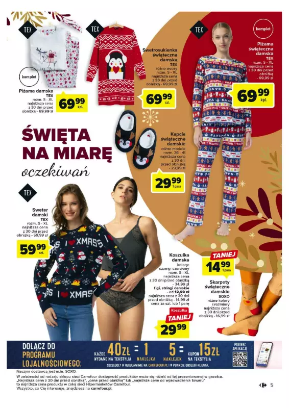 Carrefour - gazetka promocyjna Gazetka Święta na miarę oczekiwań od wtorku 28.11 do soboty 09.12 - strona 5