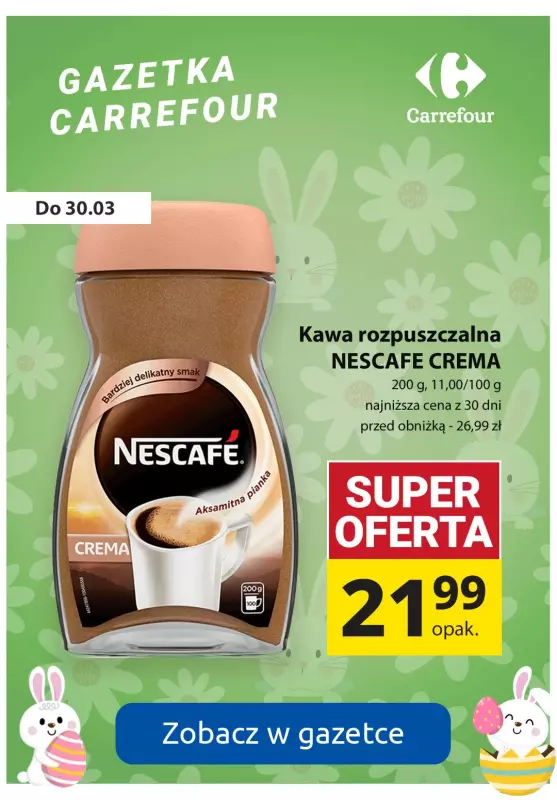 Carrefour - gazetka promocyjna Wielkanocne SUPER promocje! od poniedziałku 25.03 do soboty 30.03 - strona 7