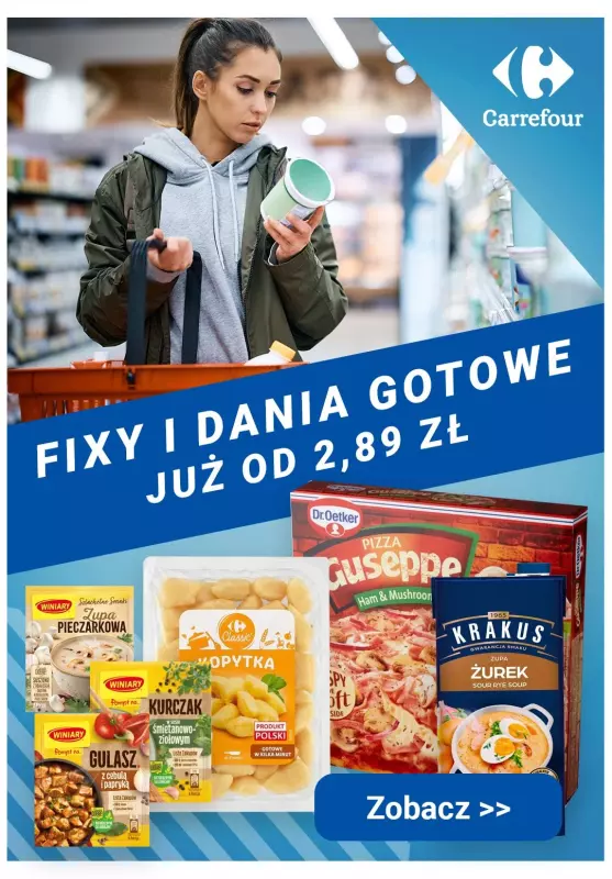 Carrefour - gazetka promocyjna Fixy i dania gotowe już od 2,89 zł od poniedziałku 25.03 do soboty 30.03
