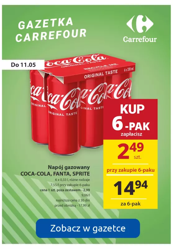 Carrefour - gazetka promocyjna SUPER tanio! od poniedziałku 06.05 do soboty 11.05 - strona 8