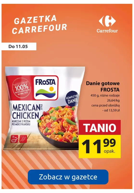 Carrefour - gazetka promocyjna Fixy i dania gotowe - super ceny! od czwartku 09.05 do soboty 11.05 - strona 5