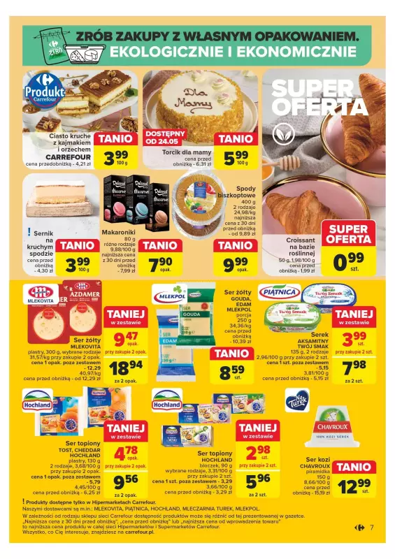 Carrefour - gazetka promocyjna Gazetka Nowe niskie ceny  do soboty 25.05 - strona 7