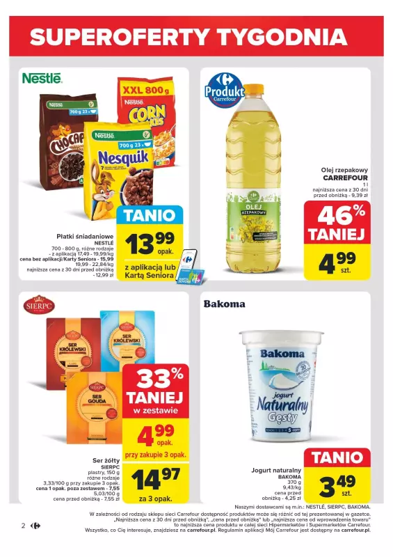 Carrefour - gazetka promocyjna Gazetka Nowe niskie ceny  do soboty 25.05 - strona 2