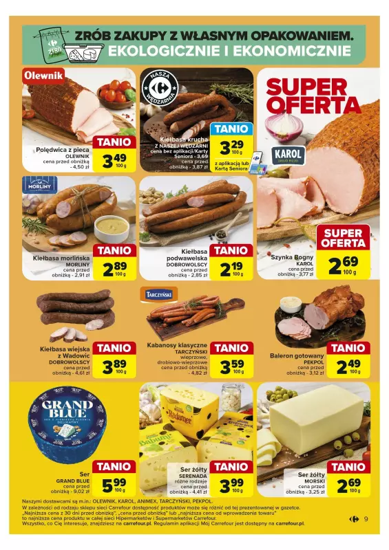 Carrefour - gazetka promocyjna Gazetka Superoferty tygodnia od poniedziałku 10.06 do soboty 15.06 - strona 9