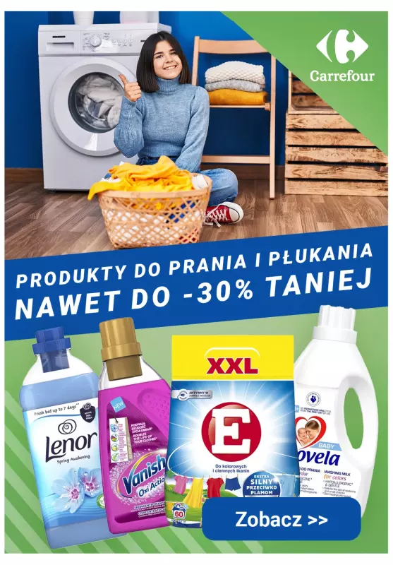 Carrefour - gazetka promocyjna Nawet do -30% TANIEJ produkty do prania i płukania od czwartku 27.06 do niedzieli 30.06