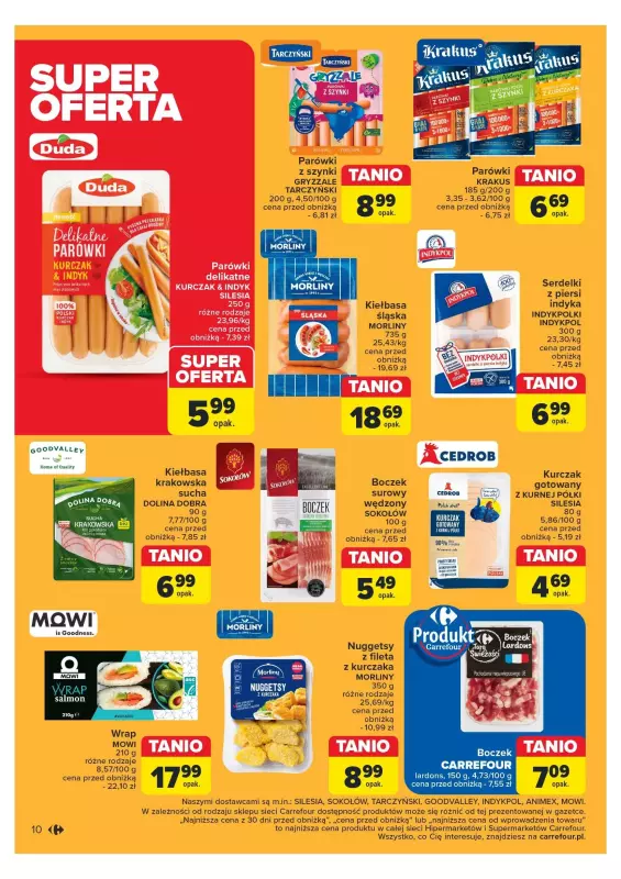 Carrefour - gazetka promocyjna Gazetka Superoferty tygodnia od poniedziałku 08.07 do soboty 13.07 - strona 10