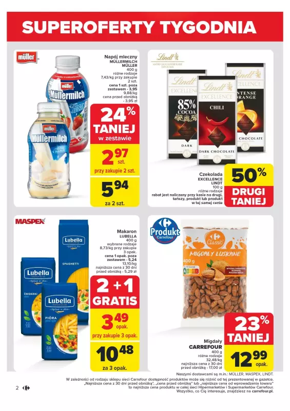 Carrefour - gazetka promocyjna Gazetka Superoferty tygodnia od poniedziałku 08.07 do soboty 13.07 - strona 2