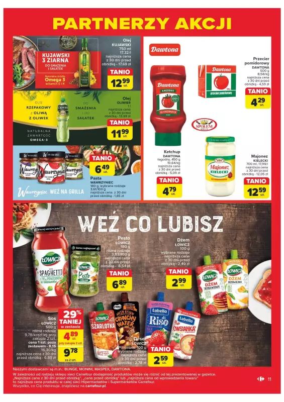 Carrefour - gazetka promocyjna Gazetka Carrefour Partnerzy akcji od wtorku 09.07 do soboty 20.07 - strona 11