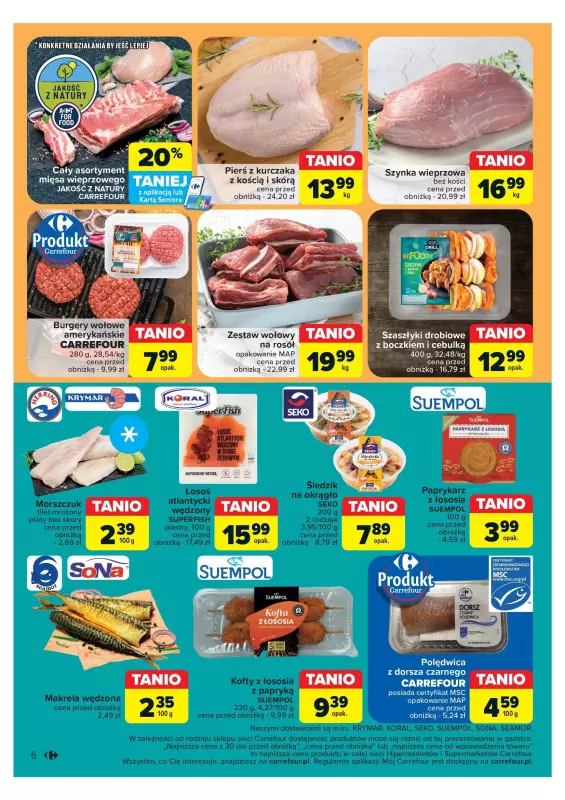 Carrefour - gazetka promocyjna Gazetka Superoferty tygodnia od poniedziałku 22.07 do soboty 27.07 - strona 6