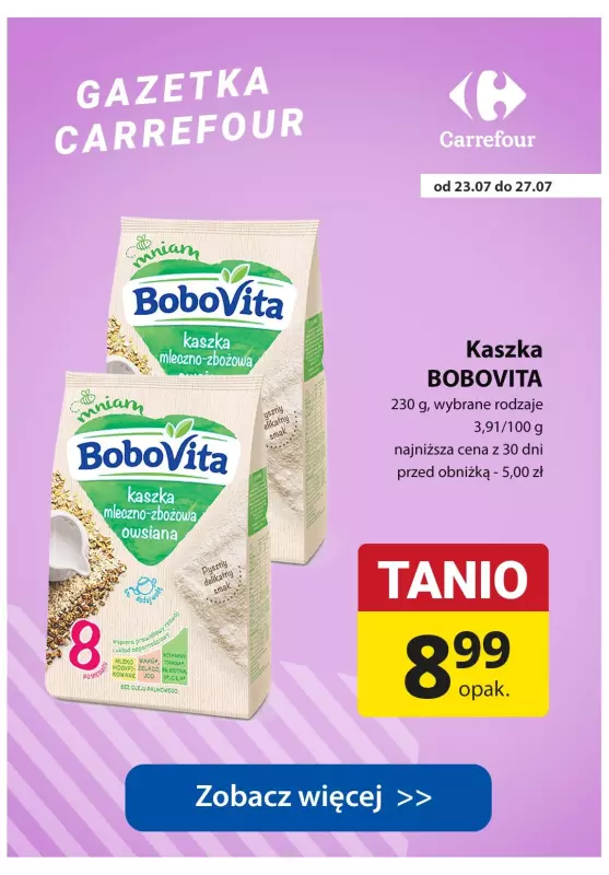 Carrefour - gazetka promocyjna Promocje dla maluszków od poniedziałku 22.07 do soboty 27.07 - strona 9