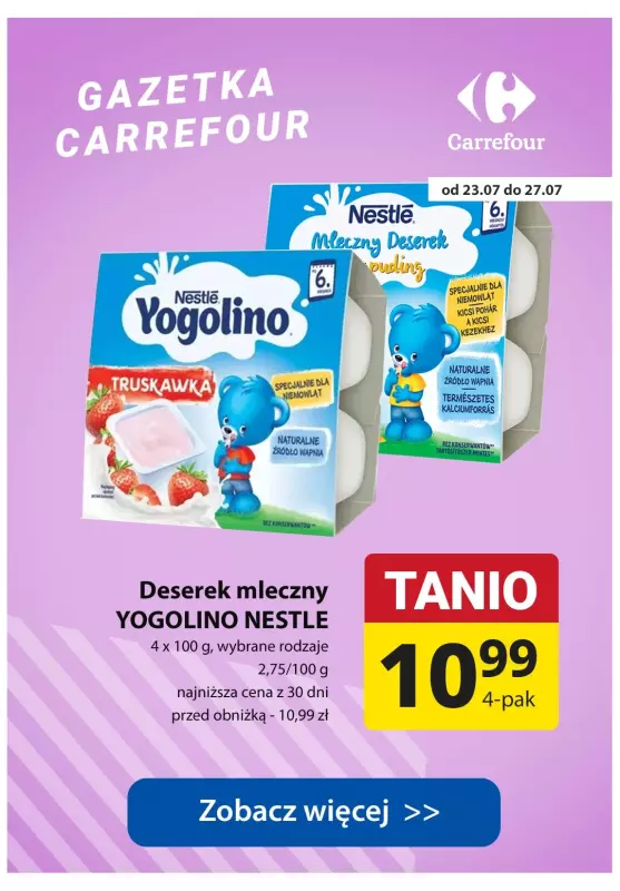 Carrefour - gazetka promocyjna Promocje dla maluszków od poniedziałku 22.07 do soboty 27.07 - strona 7