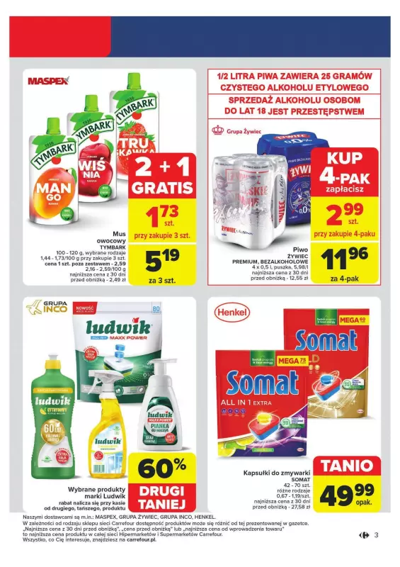 Carrefour - gazetka promocyjna Gazetka Superoferty tygodnia od poniedziałku 29.07 do soboty 03.08 - strona 4