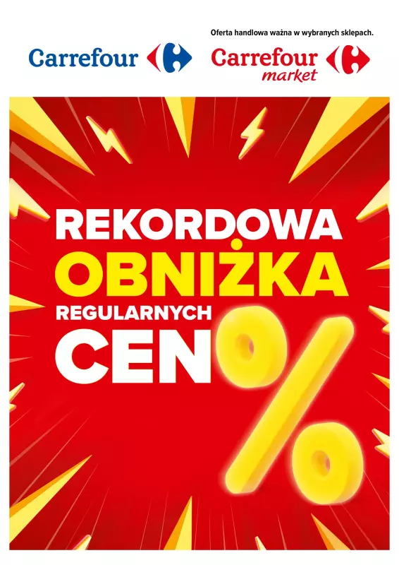 Carrefour - gazetka promocyjna Rekordowa obniżka regularnych cen od poniedziałku 19.08 do poniedziałku 26.08