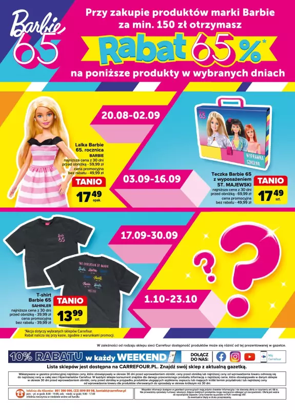 Carrefour - gazetka promocyjna Urodziny Barbie! od wtorku 20.08 do środy 23.10 - strona 8