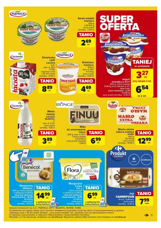 Carrefour - gazetka promocyjna Gazetka Superoferty tygodnia od poniedziałku 26.08 do soboty 31.08 - strona 11