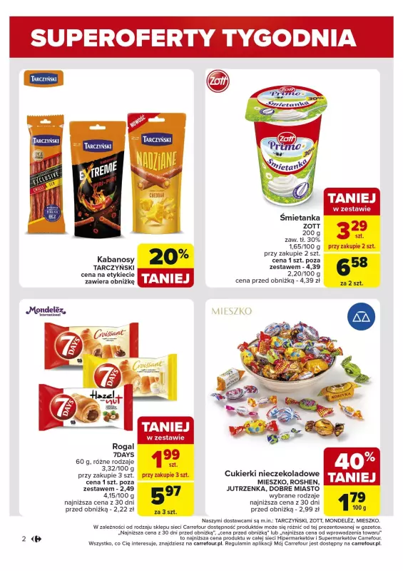 Carrefour - gazetka promocyjna Gazetka Superoferty tygodnia od poniedziałku 26.08 do soboty 31.08 - strona 2