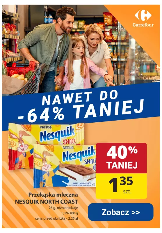 Carrefour - gazetka promocyjna Nawet do -64% TANIEJ od poniedziałku 26.08 do soboty 31.08